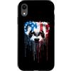 Paint Dripping Patriotic 4th of July US Custodia per iPhone XR Furetto Bandiera Americana USA Drip Graffiti Amante Patriottismo