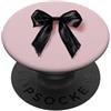 pink cute theme Girly || Fiocco Acquerello || Coquette || Fiocco Estetico Nero PopSockets PopGrip Adesivo