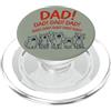 Funny Dad Yelling Cats Funny Cat Dad Yelling Cats Father's Day PopSockets PopGrip per MagSafe