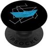 Origami fold folding technique art cool Origami Boat come forma fresca PopSockets PopGrip Adesivo