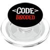 Developer Coder Programming Designs Sviluppatore programmatore - Code Tag Blooded - Coding Coder PopSockets PopGrip per MagSafe