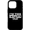 Funny 80s Saying & Funny 80s Designs Custodia per iPhone 16 Pro I' m This Old - Funny Saying Cassette Novità Umorismo Retro anni '80