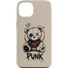 Emo Bear Gothic Teddy Designs Custodia per iPhone 13 Punk Bear Goth Teddy Ribelle Carino Alternativa Estetica
