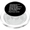 Jesus Never Fails Shop Matteo 6:34, JNF, Non preoccuparti per il domani, Christian PopSockets PopGrip per MagSafe