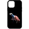 Paint Dripping Patriotic 4th of July US Custodia per iPhone 12 mini Furetto Bandiera Americana USA Drip Graffiti Amante Patriottismo
