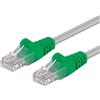 PremiumCord Cavo Patch Cat 5e UTP Cross, 1Gbit/s, Cavo Ethernet, LAN, RJ45 Connettori, Flessibile e Robusto, AWG 26/7, Conduttori 100% CU, Grigio, 3 m