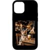 Yorkie Pub Paws Custodia per iPhone 12/12 Pro Divertente Yorkie Dog Bere Birra al Pub