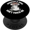 Pregnant Lady Shirts & Apparel Incinta e selvaggia Don't Touch Me Koala Divertente Gravidanza PopSockets PopGrip Adesivo