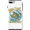 Forofo 100 Custodia per iPhone 7 Plus/8 Plus Divertente tropicale Surfing Sea Turtle Summer Beach Vacation