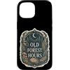 Jimbeels Custodia per iPhone 15 Old Forest Hours bosco felci funghi