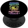 Matching Monterey Beach California Vacat Pattinatore a rotelle Forever Monterey Beach California Roller PopSockets PopGrip Adesivo