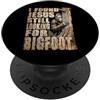 InGENIUS Camicie e regali di umorismo cr Sasquatch trovato Gesù in cerca di Bigfoot Umorismo PopSockets PopGrip Adesivo