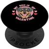 Rottweiler Puppy Lover PS My Dog Is My Valentine Rottweiler. Amante delle zampe PopSockets PopGrip Adesivo
