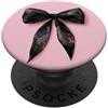 pink cute theme Girly || Fiocco Acquerello || Coquette || Fiocco Estetico Nero PopSockets PopGrip Adesivo