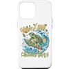 Forofo 100 Custodia per iPhone 12 Pro Max Divertente tropicale Surfing Sea Turtle Summer Beach Vacation