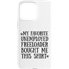Happy Father's Day Pet Paw Baby Freeload Custodia per iPhone 15 Pro Max 3 Il freeloader disoccupato preferito di mio padre mi ha comprato questo