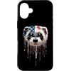 Paint Dripping Patriotic 4th of July US Custodia per iPhone 16 Plus Furetto Bandiera Americana USA Drip Graffiti Amante Patriottismo