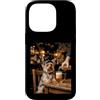 Yorkie Pub Paws Custodia per iPhone 14 Pro Divertente Yorkie Dog Bere Birra al Pub