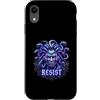 Cyberpunk Medusa Future Rebel Hacker Tec Custodia per iPhone XR Resisti al futuro ribelle di Cyberpunk Medusa AI Hacker