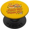 Chow Line Sun's Out Allegro Design estivo retrò PopSockets PopGrip Adesivo