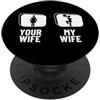 Cheer Captain And Cheerleader Gifts For Cheerleader Tua Moglie Mia Moglie Marito Divertente Cheerleading PopSockets PopGrip Adesivo