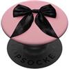 pink cute theme Girly || Fiocco Acquerello || Coquette || Fiocco Estetico Nero PopSockets PopGrip Adesivo
