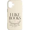 Books Over People Co Custodia per iPhone 16 Plus Amante dei libri Lettura Bibliofilo Bookworm Lettore introverso