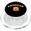 Chow Line American cheese divertente college team logo inglese immagine testo PopSockets PopGrip per MagSafe