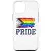 Inclusive Equality & LGBTQ Pride Co. Custodia per iPhone 12/12 Pro Bandiera Orgoglio Progresso LGBTQ Collegiate Vintage Grunge