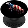 Paint Dripping Patriotic 4th of July US Furetto Bandiera Americana USA Drip Graffiti Amante Patriottismo PopSockets PopGrip Adesivo