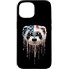 Paint Dripping Patriotic 4th of July US Custodia per iPhone 15 Furetto Bandiera Americana USA Drip Graffiti Amante Patriottismo