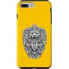 Wholesome Sketch Co Custodia per iPhone 7 Plus/8 Plus Maya Jaguar Stone Mask Antico Tempio Guardian Art
