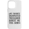 Happy Father's Day Pet Paw Baby Freeload Custodia per iPhone 14 Pro Max 3 Il freeloader disoccupato preferito di mio padre mi ha comprato questo