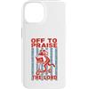 Frog Faith Revival Custodia per iPhone 14 Fuori per lodare Dio il Signore - Divertente umorismo Christian Frog