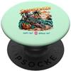 Summerween Vibes Co Summerween Suns Out Ghouls Out Skeleton Rilassante Beach PopSockets PopGrip Adesivo