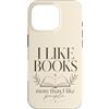 Books Over People Co Custodia per iPhone 16 Pro Amante dei libri Lettura Bibliofilo Bookworm Lettore introverso