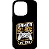Cat Gaming Controller Lover Custodia per iPhone 14 Pro Gamer Cat Lover Premi Start Pet Cat
