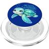 Mermaids Sea Carino Tartaruga Cartoon Teal Blu Mare Subacqueo Bella PopSockets PopGrip per MagSafe