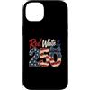 Independence Day 4th of july 250y USA Custodia per iPhone 14 Plus 250th Anniversary 250 Years America USA Flag Red & white