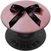 pink cute theme Girly || Fiocco Acquerello || Coquette || Fiocco Estetico Nero PopSockets PopGrip Adesivo