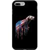 Paint Dripping Patriotic 4th of July US Custodia per iPhone 7 Plus/8 Plus Furetto Bandiera Americana USA Drip Graffiti Amante Patriottismo