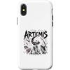 Greek Mythology Artemis Moon female Godd Custodia per iPhone X/XS Artemide Lunar Huntress Mitologia Greca Estetica
