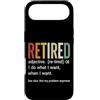 Retirement Life Designs Custodia per iPhone Air Definizione in pensione Faccio quello che voglio quando voglio