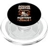 Matching Monterey Beach California Vacat Pattinatore a rotelle Forever Monterey Beach California Roller PopSockets PopGrip per MagSafe