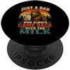 Legendary Dad Humor Bigfoot Papà che è sempre tornato con il latte PopSockets PopGrip Adesivo