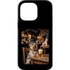Yorkie Pub Paws Custodia per iPhone 14 Pro Max Divertente Yorkie Dog Bere Birra al Pub