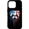 Paint Dripping Patriotic 4th of July US Custodia per iPhone 16 Pro Furetto Bandiera Americana USA Drip Graffiti Amante Patriottismo