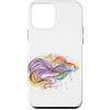 OlechkaDesign Custodia per iPhone 12 mini Illustrazione acquatica variopinta pesce betta