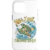 Forofo 100 Custodia per iPhone 16 Pro Max Divertente tropicale Surfing Sea Turtle Summer Beach Vacation