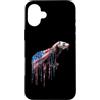 Paint Dripping Patriotic 4th of July US Custodia per iPhone 16 Plus Furetto Bandiera Americana USA Drip Graffiti Amante Patriottismo
